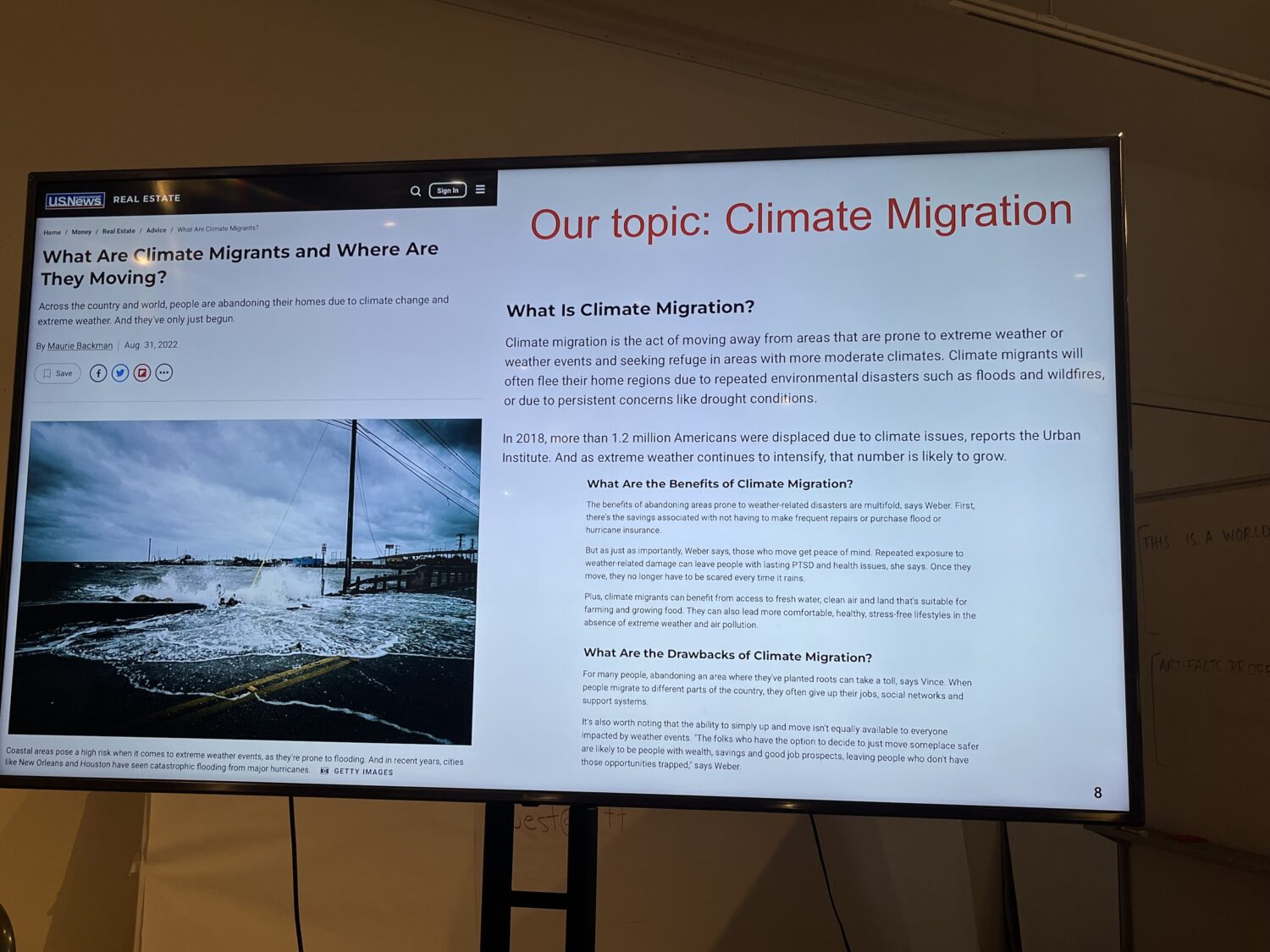 Climate migration topic